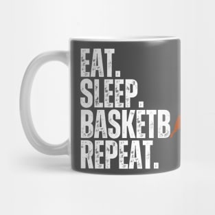 Eat Sleep Basketball Repeat Retro Vintage Boy Kid Men Women Mug